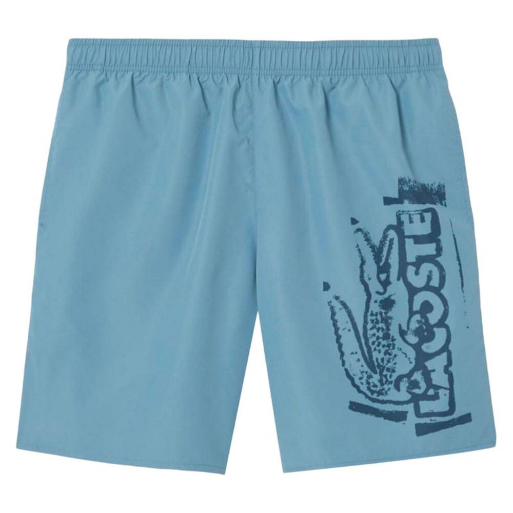 Lacoste Mens Logo Swimming Trunks / Blue